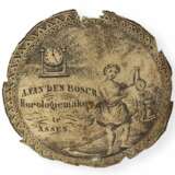Taschenuhr: frühe englische Repoussé Doppelgehäuse-Spindeluhr mit außergewöhnlicher Gehäusedekoration, Martineau London No.942, ca.1720 - фото 2