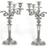 A pair of silver four-light candelabra, Jantzen, St Petersburg, circa 1832-1833 - photo 1