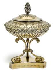 A Russian silver-gilt tazza and cover, Peter Grigoriev, Moscow, 1817