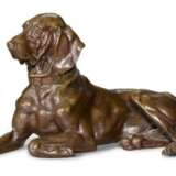 Pointer Dog Resting: a bronze figure, cast by Woerffel, after the model by Nikolai Lieberich (1828-1883) - Foto 1