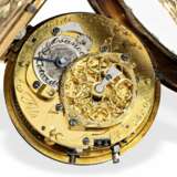 Taschenuhr: frühe Genfer Spindeluhr mit seltener Repetition a toc et a tact, bekannter Uhrmacher, Isaac Soret & Fils Geneve, ca.1765 - photo 3