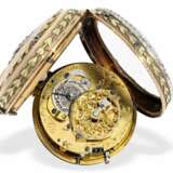 Taschenuhr: frühe Genfer Spindeluhr mit seltener Repetition a toc et a tact, bekannter Uhrmacher, Isaac Soret & Fils Geneve, ca.1765 - photo 5