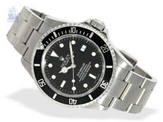 Armbanduhr: gesuchte Taucheruhr, Rolex Sea-Dweller 4000ft, Ref.16600T von 2002, sehr guter Zustand