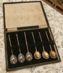 A set of spoons. Silver 84