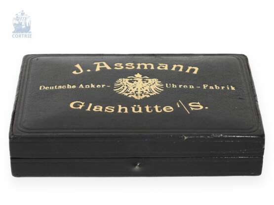 Taschenuhr: extrem seltene Julius Assmann Prunksavonnette Qualität 1A mit 18K Renaissance-Gehäuse, vermutlich Professor Graff Dresden, No.5987, ca. 1880, Box - Foto 5