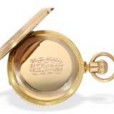 Taschenuhr: besonders schweres, einzigartiges Ankerchronometer mit Schmucksteinbesatz, Charles Lodtman Chaux-De-Fonds, ca.1875 - Foto 2