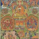 THANGKA REPRESENTANT UN SAKYA LAMA - photo 1