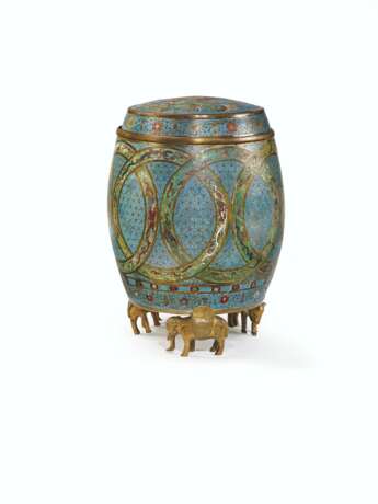 RARE TABOURET EN EMAUX CLOISONNES - фото 2