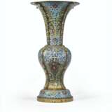 GRAND VASE EN EMAUX CLOISONNES, GU - фото 2