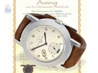 Armbanduhr: extrem seltenes Observatoriums-Chronometer Peseus 260, CHRONOMETRE ULYSSE NARDIN No.127164, ca.1961