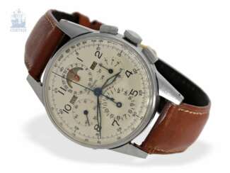 Armbanduhr: seltener Universal Genève Chronograph "Tri-Compax" Ref. 22258, ca.1945