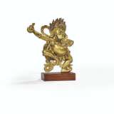 STATUE DE VAJRAVARAHI BRONZE DORE - photo 1