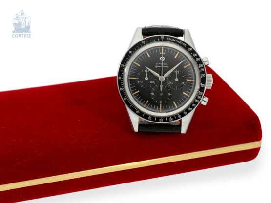 Armbanduhr: Omega-Rarität, Speedmaster Chronograph "Pre-Moon" Ref. 2998-1 von 1960, 1.Serie - Foto 4