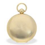 Taschenuhr: extrem seltene Blindenuhr-Goldsavonnette, 18K Gold, englische Hallmarks 1840, James Mangan Cork, No.415 - Foto 6