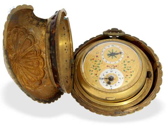 Taschenuhr: außergewöhnliche osmanische Karossenuhr mit Datum und 3 Gehäusen, George Prior London No.24609, ca. 1800 - photo 6