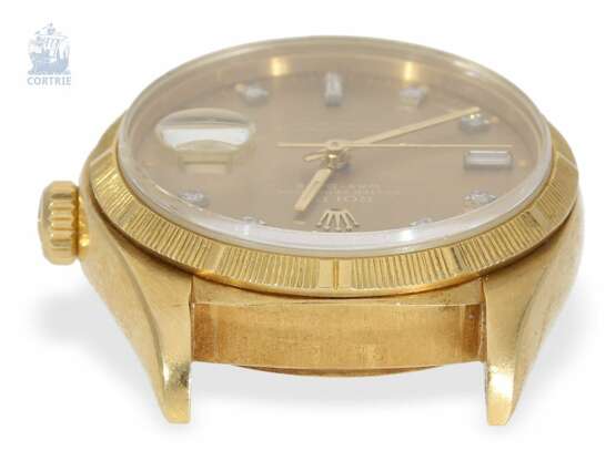Armbanduhr: hochwertige vintage Rolex Day-Date "Borke-Diamonds" Ref. 18078 von 1980 mit Originalbox und Originalpapieren - Foto 7