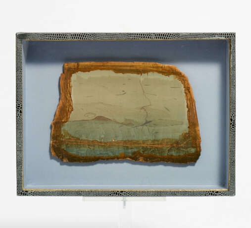 Plate of a Landscape Agate in Display Casket - Foto 1