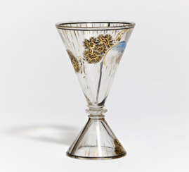 Goblet Vase with Chinoiserie Decor