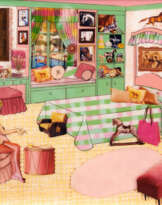 Pink and Green Room