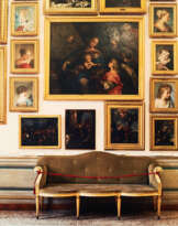 Green Couch with Paintings, Galleria Corsini, Rome