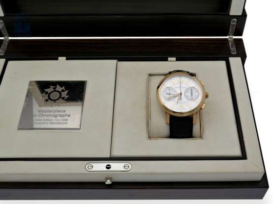Armbanduhr: äußerst seltene, limitierte, neuwertige Herrenuhr, Chronograph Maurice Lacroix Masterpiece MP 7008-180/250 mit Box und Papieren, ungetragen, NP 18.000€ - photo 3