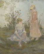 Mikhail Fyodorovich Larionov. Jeunes filles au bord de la rivière