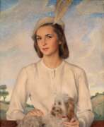 Saveliy Abramovich Sorin. Portrait of a Lady with a Terrier