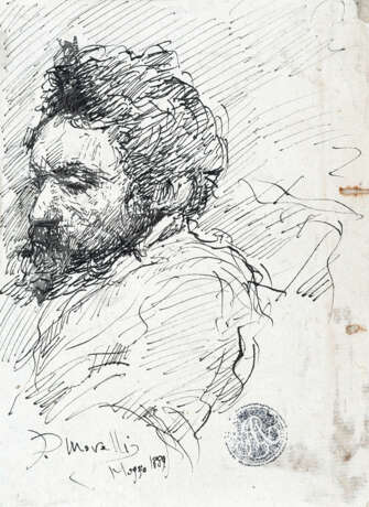 Domenico Morelli. Ritratto maschile maggio 1889 - photo 1