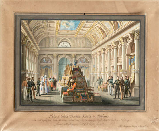 Alessandro Sanquirico. Salone della nobile SocietÃ  in Milano 1837 - фото 1