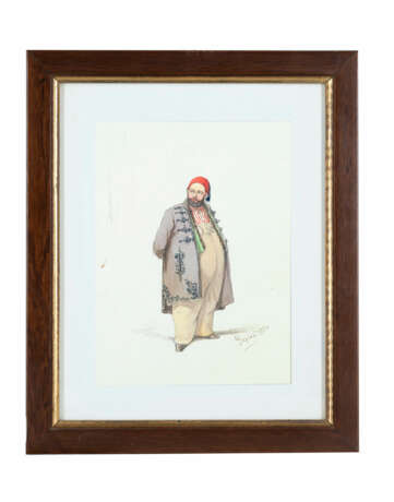 Amedeo Preziosi. Uomo turco col fez 1850 - photo 2