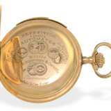Taschenuhr: hochfeine Goldsavonnette mit Repetition und Automat "Jacquemart", vermutlich George Reymond, Vallée de Joux, um 1890 - photo 2