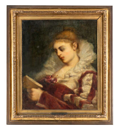Daniele Ranzoni. Donna che legge 1862 - фото 2