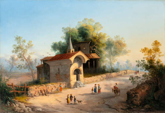 Girolamo Gianni. Paesaggio orientale 1869 - Foto 1