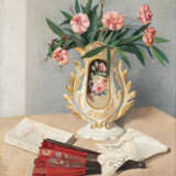 Francesco Trombadori. Composizione con vaso di fiori, ventaglio e libro - photo 1