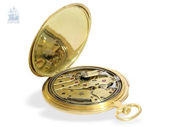 Taschenuhr: sehr seltene Breguet-Frackuhr mit Minutenrepetition, Breguet No.2069, Archiv-Auszug, verkauft für 1.700 Francs am 6. November 1911 - photo 2