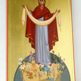 The Intercession of The Virgin Wood panel Acrylic paint Neo-Byzantine Religious genre Ukraine 2021 - photo 2