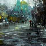ЗИМНИЙ ГОРОД 2018 Canvas on the subframe Oil on canvas Impressionism Cityscape Russia 2018 - photo 6