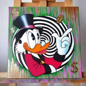 Scrooge McDuck MONEY ENERGY Painting