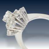 Ring: sehr feiner vintage Brillant-Blütenring, ca. 1,05ct, sehr gute Steinqualität - Foto 2