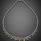 White gold diamond garland necklace - Foto 1