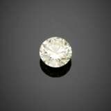 Round brilliant cut ct. 4.27 diamond white gold pendant - photo 1