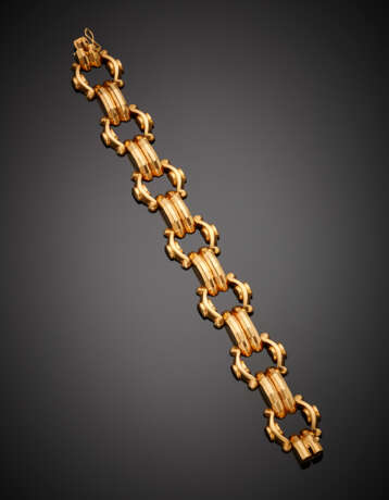 Yellow gold modular bracelet - photo 1