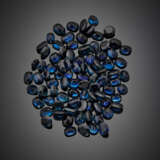 Lot of several sapphires of various shapes and size - фото 1
