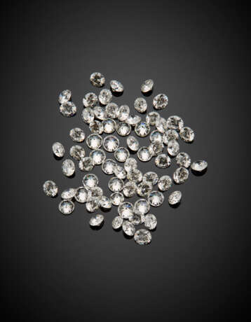 Lot of several round diamond - Foto 1