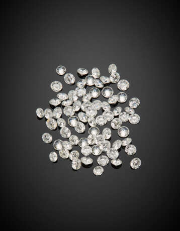 Lot of several round diamond - Foto 1