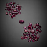 Lot of several rubies of different shape and size - photo 1