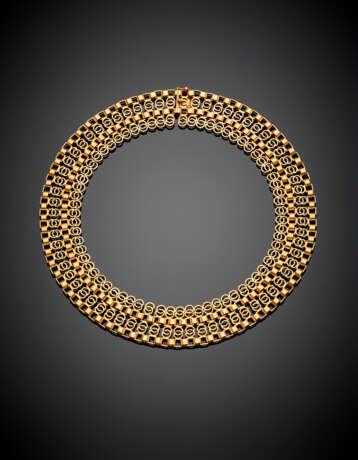 Yellow gold modular necklace - фото 1