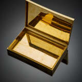 Yellow gold rectangular cigarette case - фото 2