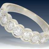 Ring: hochwertiger Halbmemoire-Ring mit Brillanten, Goldschmiedeanfertigung, Atelierspreis ca. 2000€ - фото 1