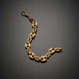 Red chiseled 9K gold anchor chain bracelet - photo 1